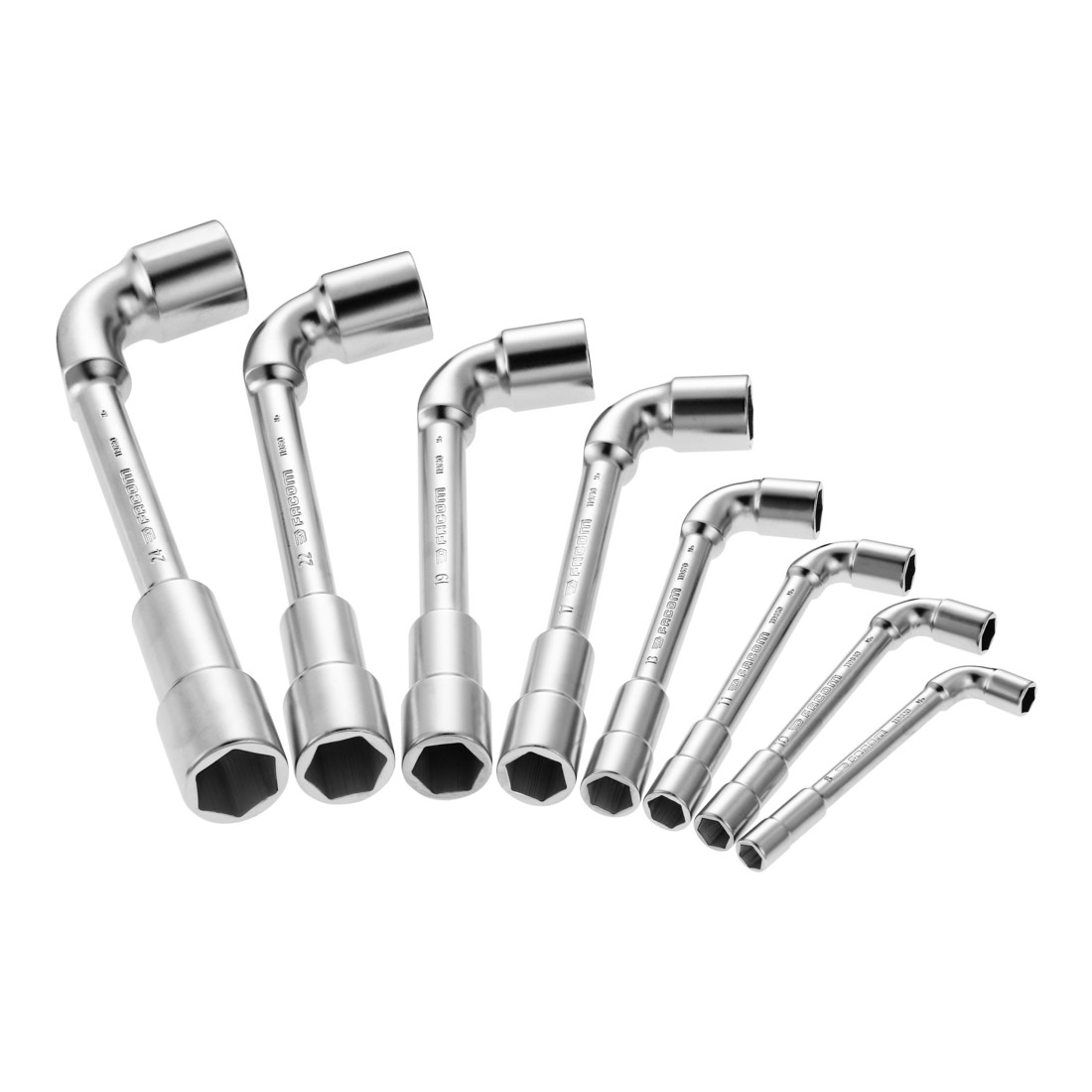 FACOM Jeu de clés à pipe 16 pcs., tête longue six pans, tête courte douze pans