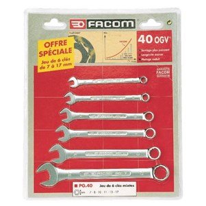 FACOM Jeu de 6 clés mixtes