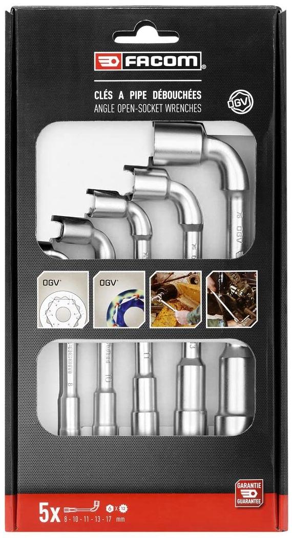 FACOM PG.76 Coffret de 5 clés à pipe débouchées