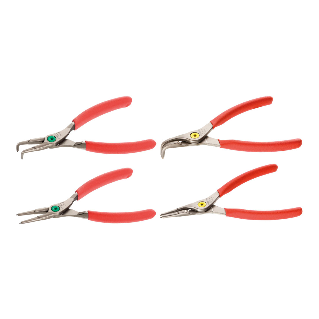 FACOM Pince pour circlips droite, mâchoires courbes, 4 pcs.