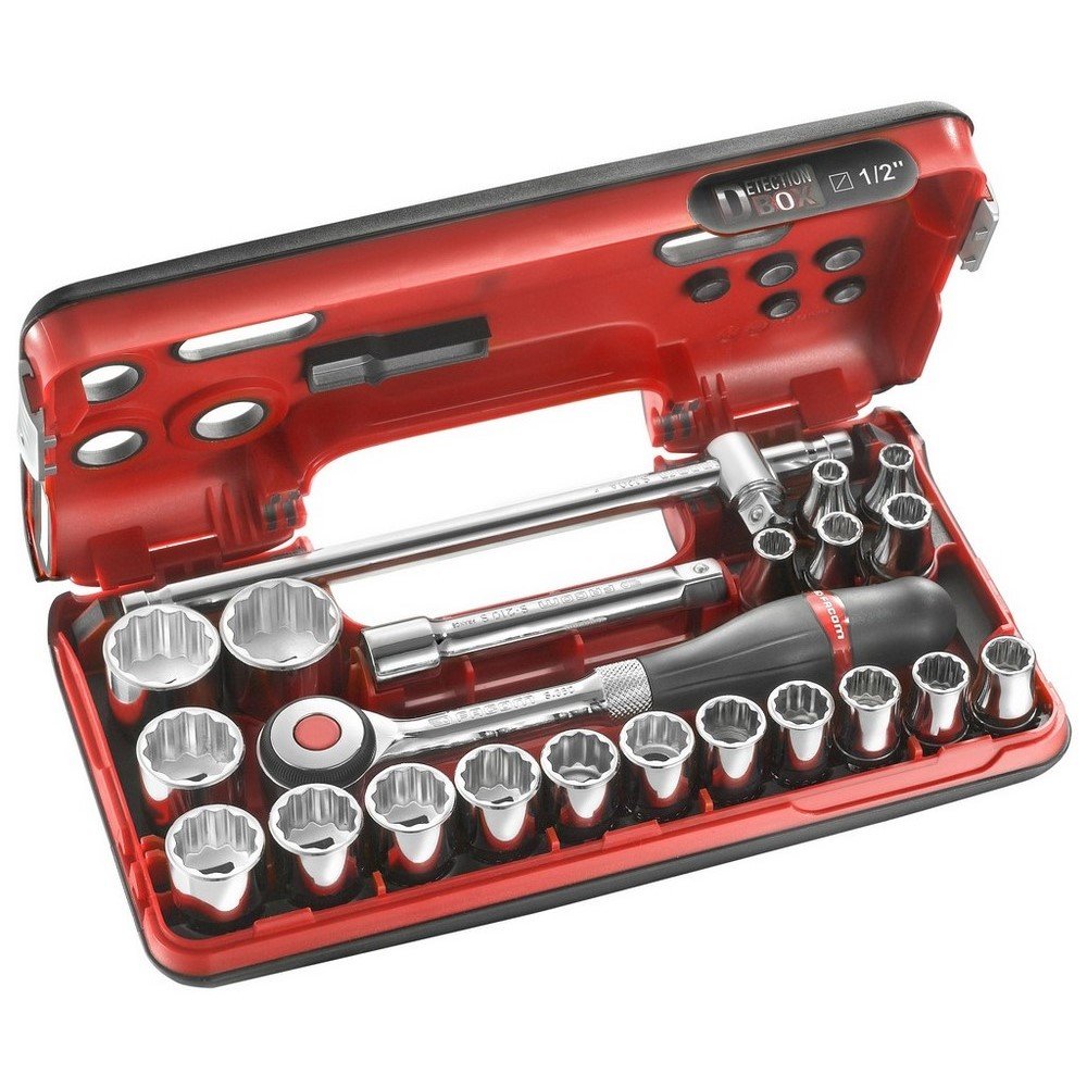 FACOM Coffret DBOX Douilles 12 Pans, 1/2