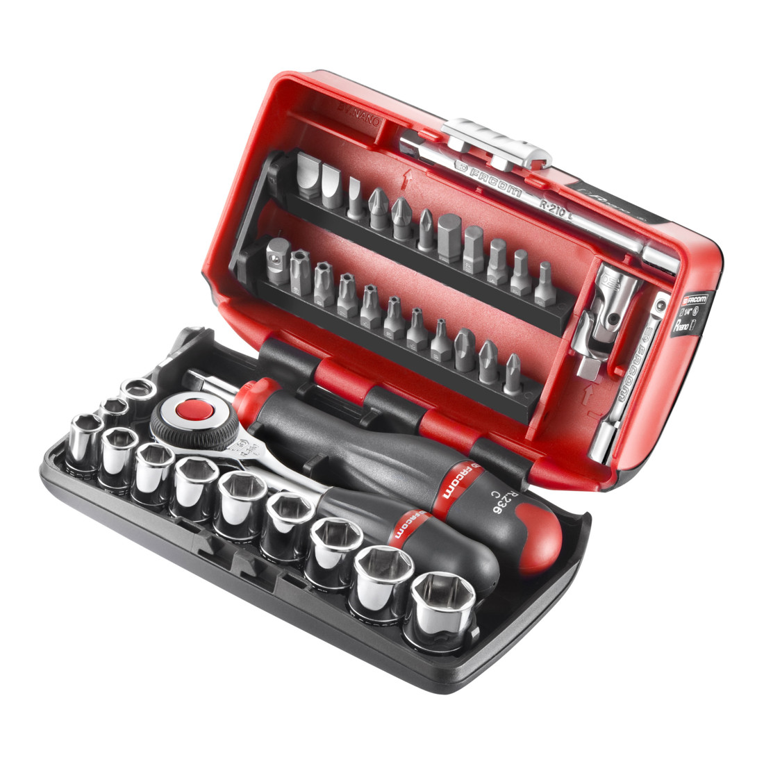 FACOM Jeu de douilles 1/4Z 6 pans, 38 pièces