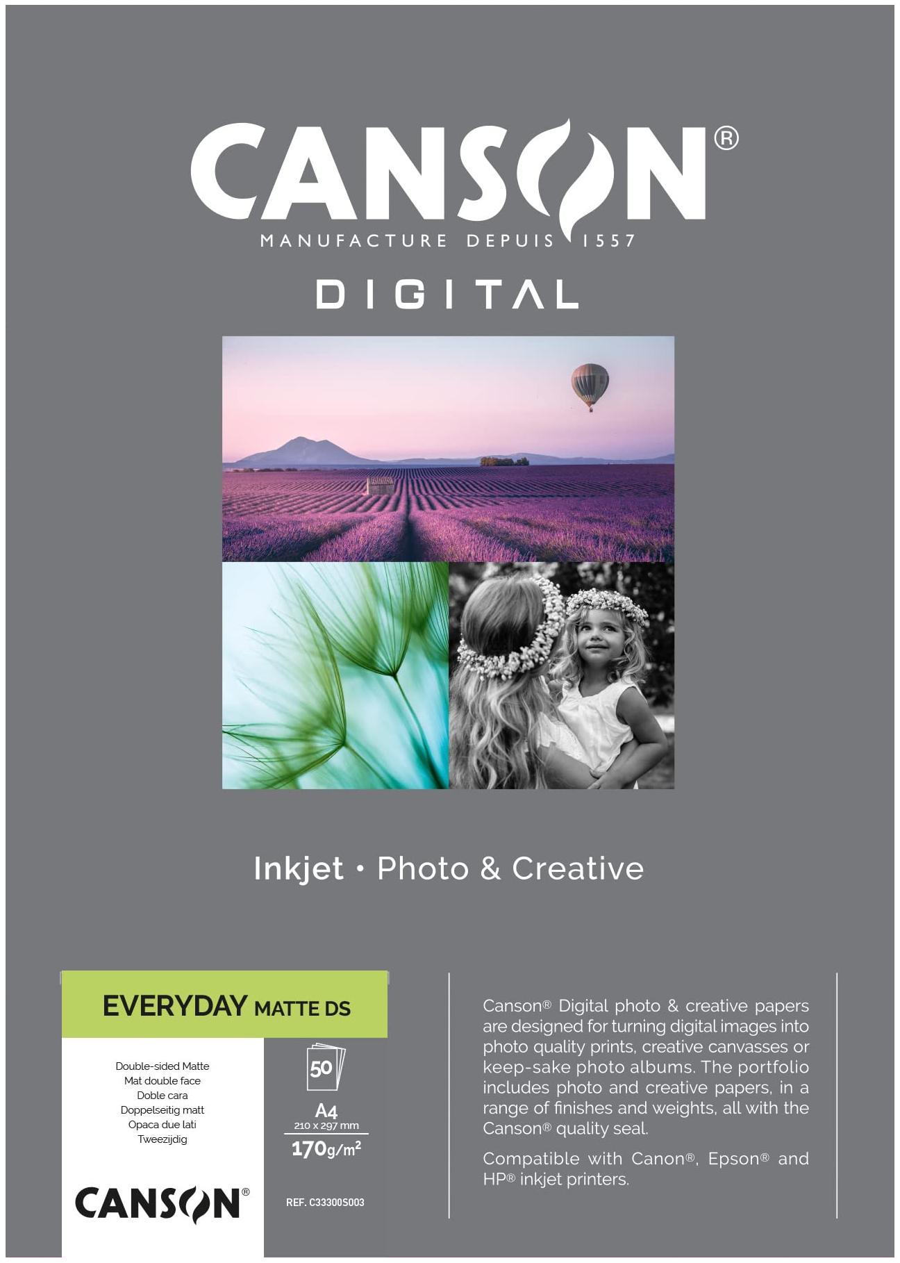 Canson papier photo digital everyday double side matt