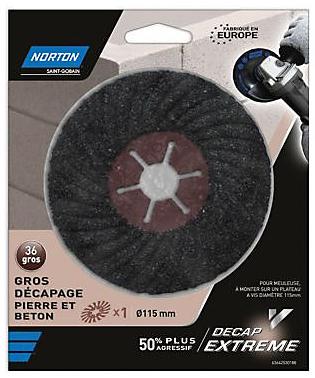 Norton Disque meuleuse Decap Extrem matériaux Ø115mm