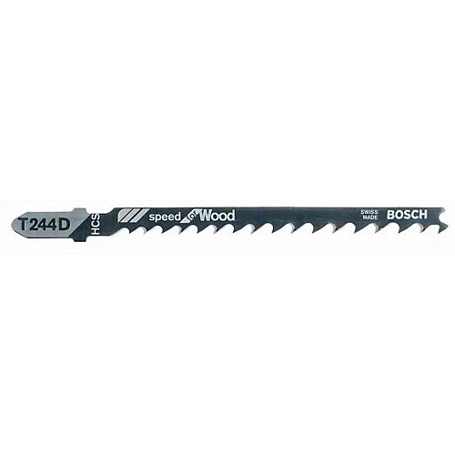 Bosch Pack de 5 lames de scie sauteuse bois T244D