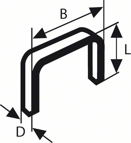 Bosch Professional Agrafe à Fil Fin de Type 53, 11.4mm x 8mm, Lot de 5000