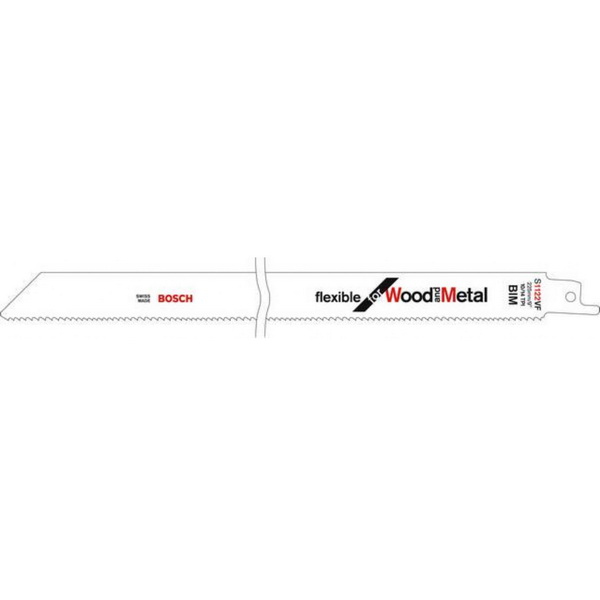 Bosch 5 lames de scie sabre S 1222 VF Flexible for Wood and Metal 300mm