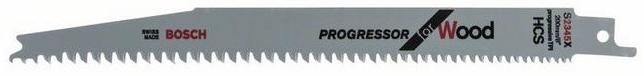Bosch Lot de 5 lames pour scie sabre ''Progressor for Wood'' S2345X 200mm
