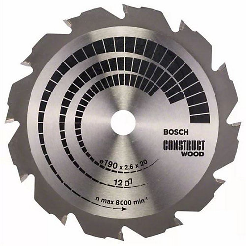 Bosch Lame de scie circulaire Construct Wood D210mm pour le bois 14 dents