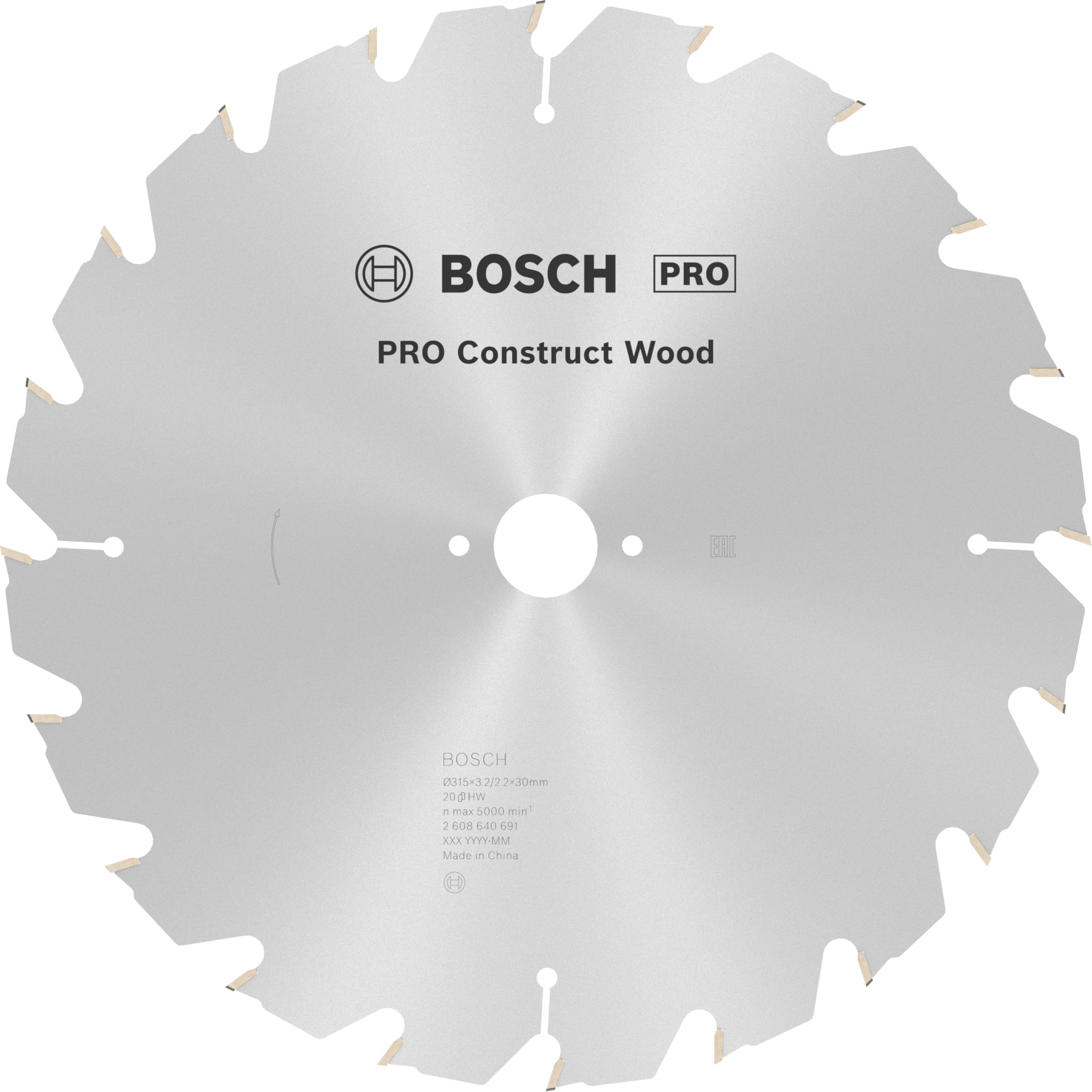 Bosch Kreissägeblatt Construct Wood