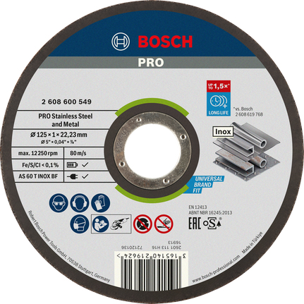 Bosch Expert for Inox 125 x 1 mm