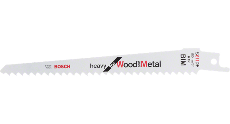 Bosch Lames de scie sabre S 611 DF Heavy for Wood and Metal