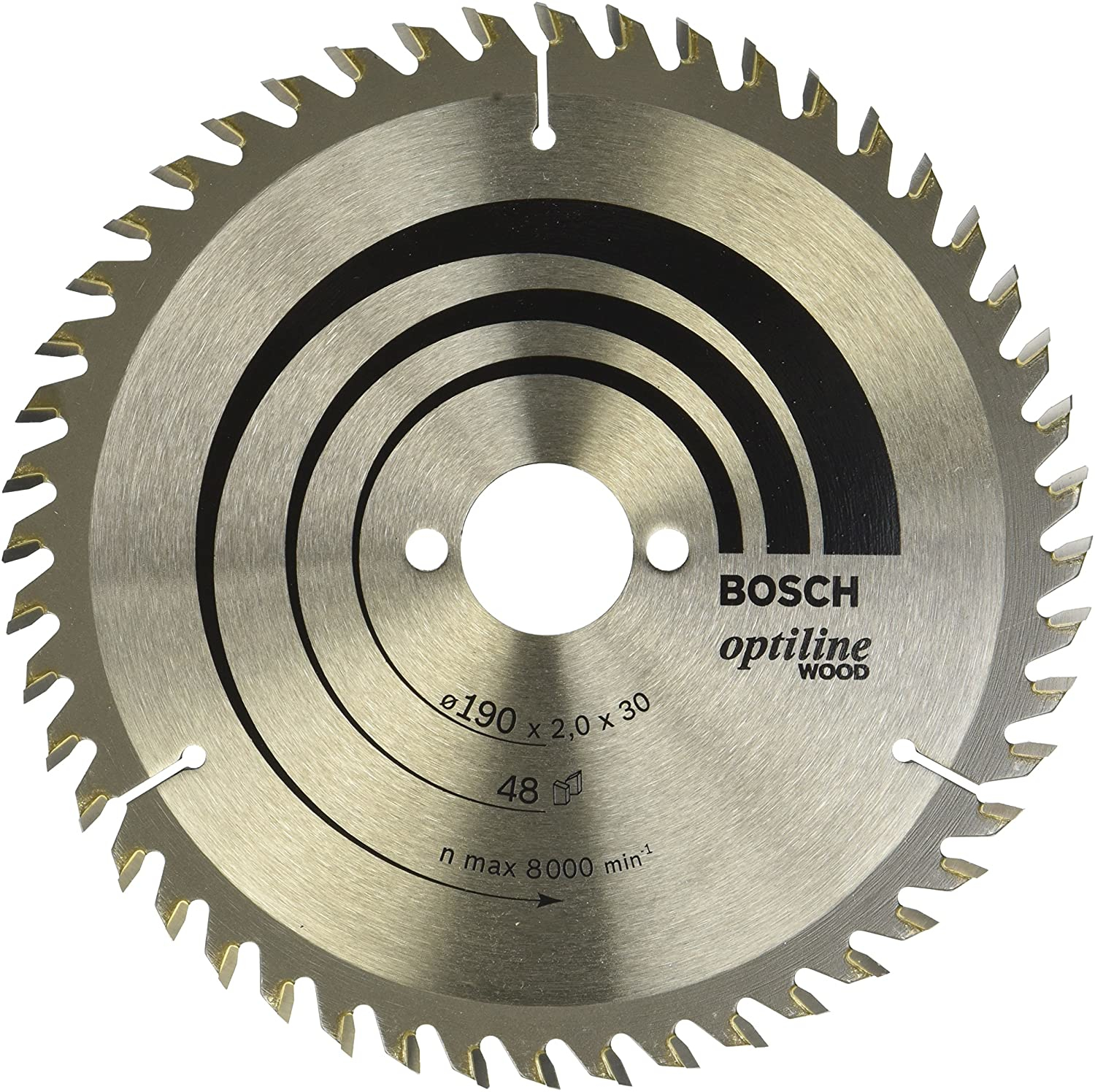 Bosch Lame de scie circulaire 190x30x2mm Optiline Wood pour le bois 48 dents