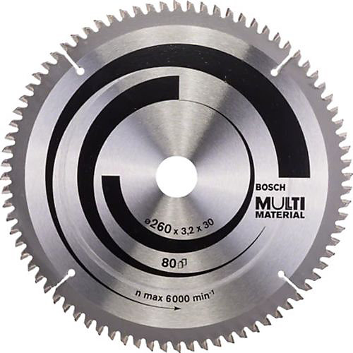 Bosch Lame de scie circulaire 260x30x3,2mm multimatériaux