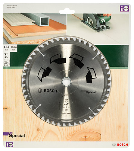 Bosch Lame scie circulaire multimatériaux 48 dents 184 X 16 X 2.5 mm