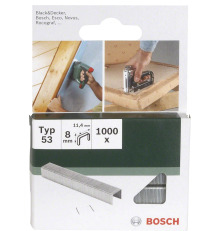 Bosch Professional Agrafe 11,4 x 0,74 x 12 mm Type 53 Lot de 1000