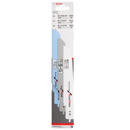 Bosch Lot de 3 lames scie sabre pour scie égoïne