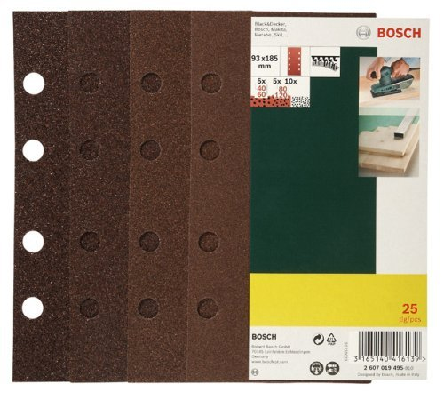 Bosch Schleifblatt-Set pour Schwingschleifer