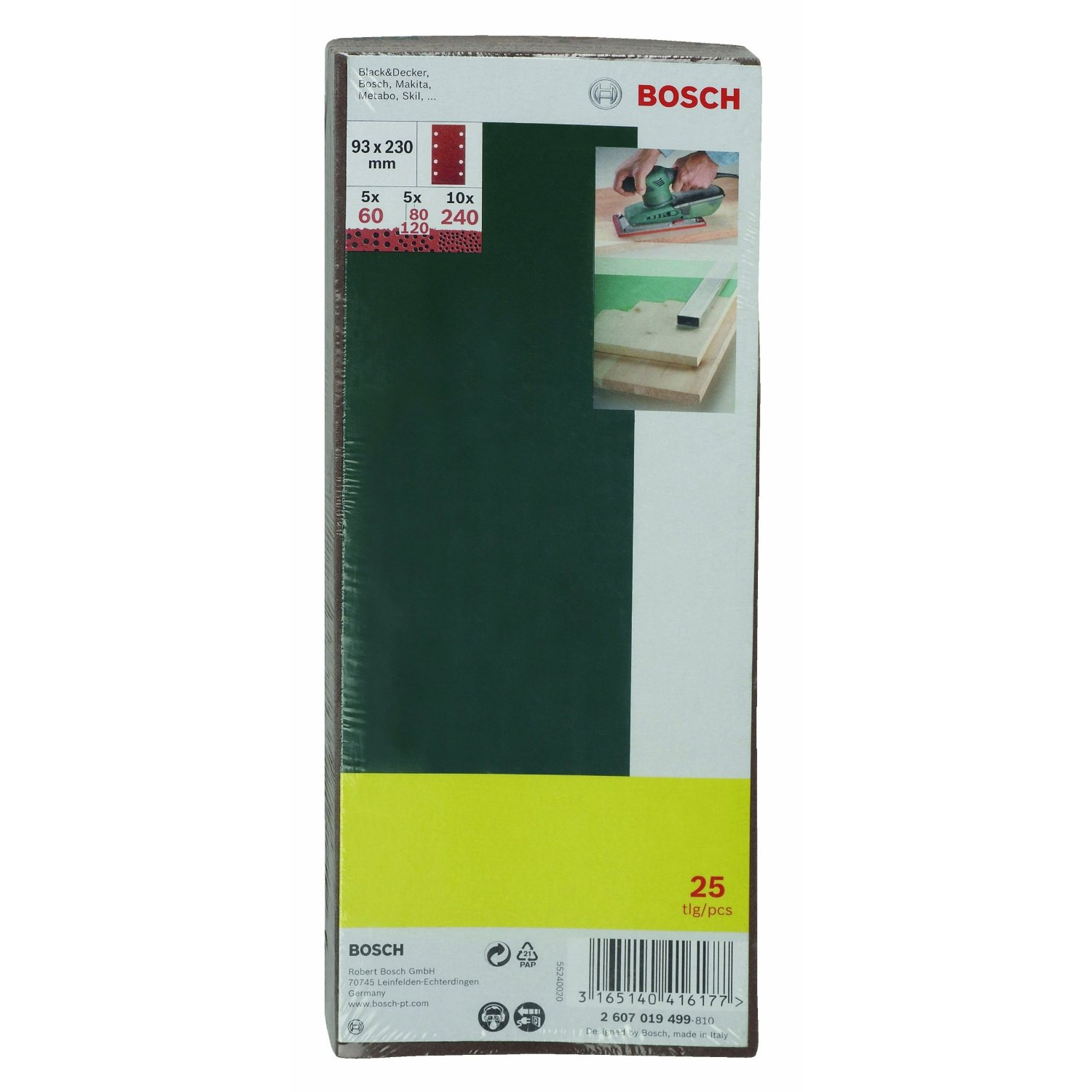 Bosch Schleifblatt-Set pour Schwingschleifer