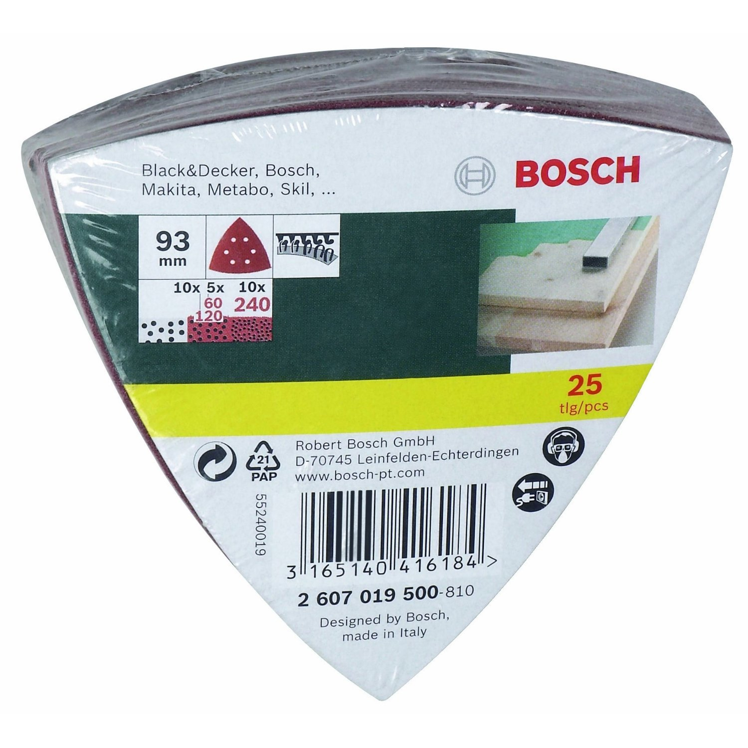 Bosch Schleifblatt-Set Delta