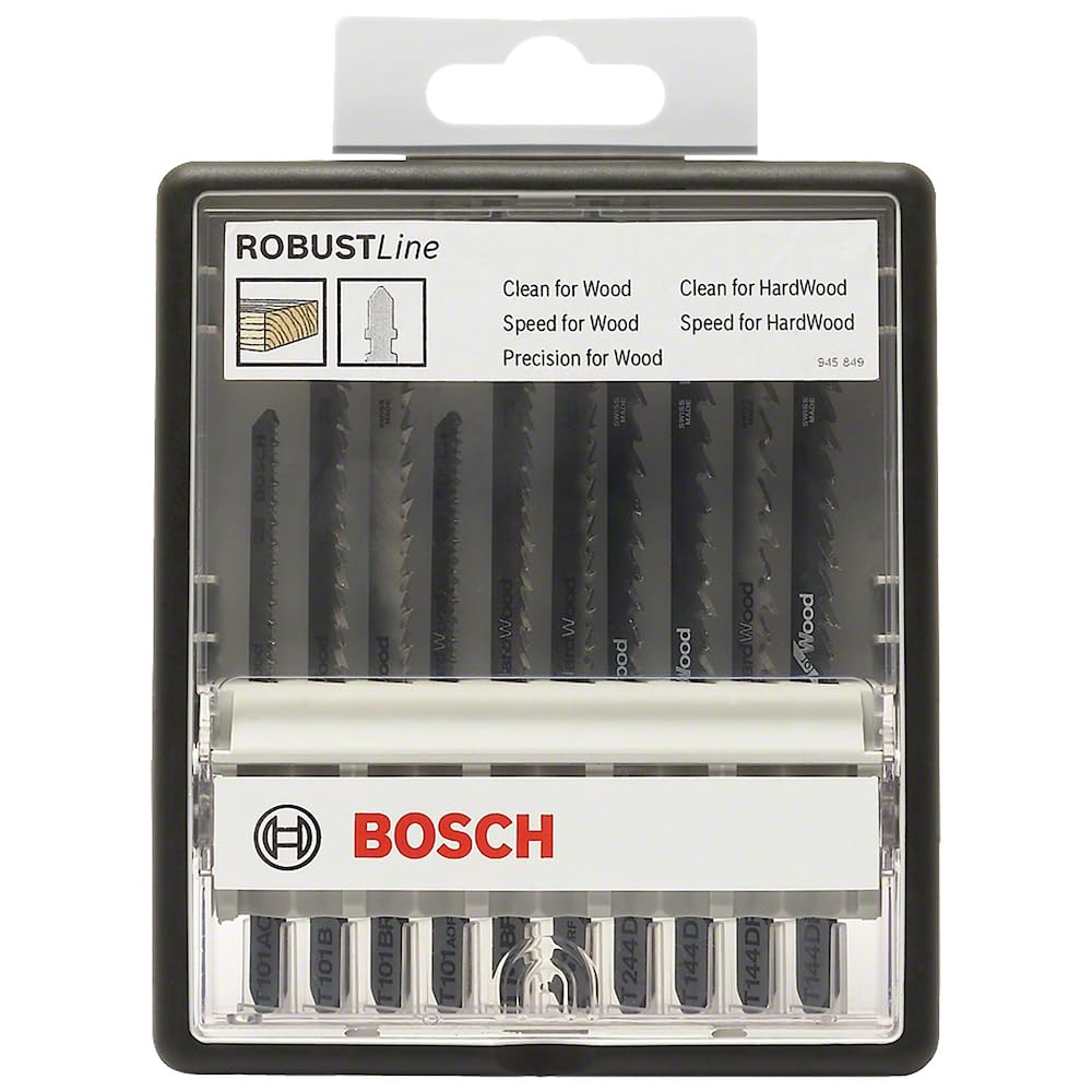 Bosch Line Stichsägeblatt-Set Wood 10 pièces