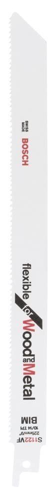 Bosch Säbelsägeblatt S 1122 VF Flexible for Wood and Metal