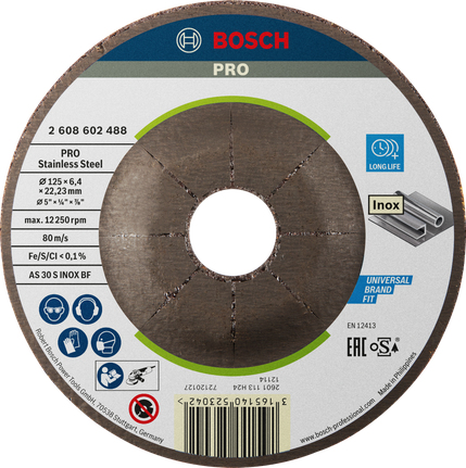 Bosch Professional 2608602488 Meule, Grey, 125