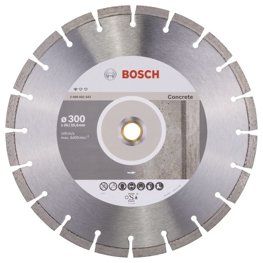 Bosch Professional 2608602543 Disque à tronçonner diamanté standard for concrete 300 x 20/25,40 x 2,8 x 10 mm
