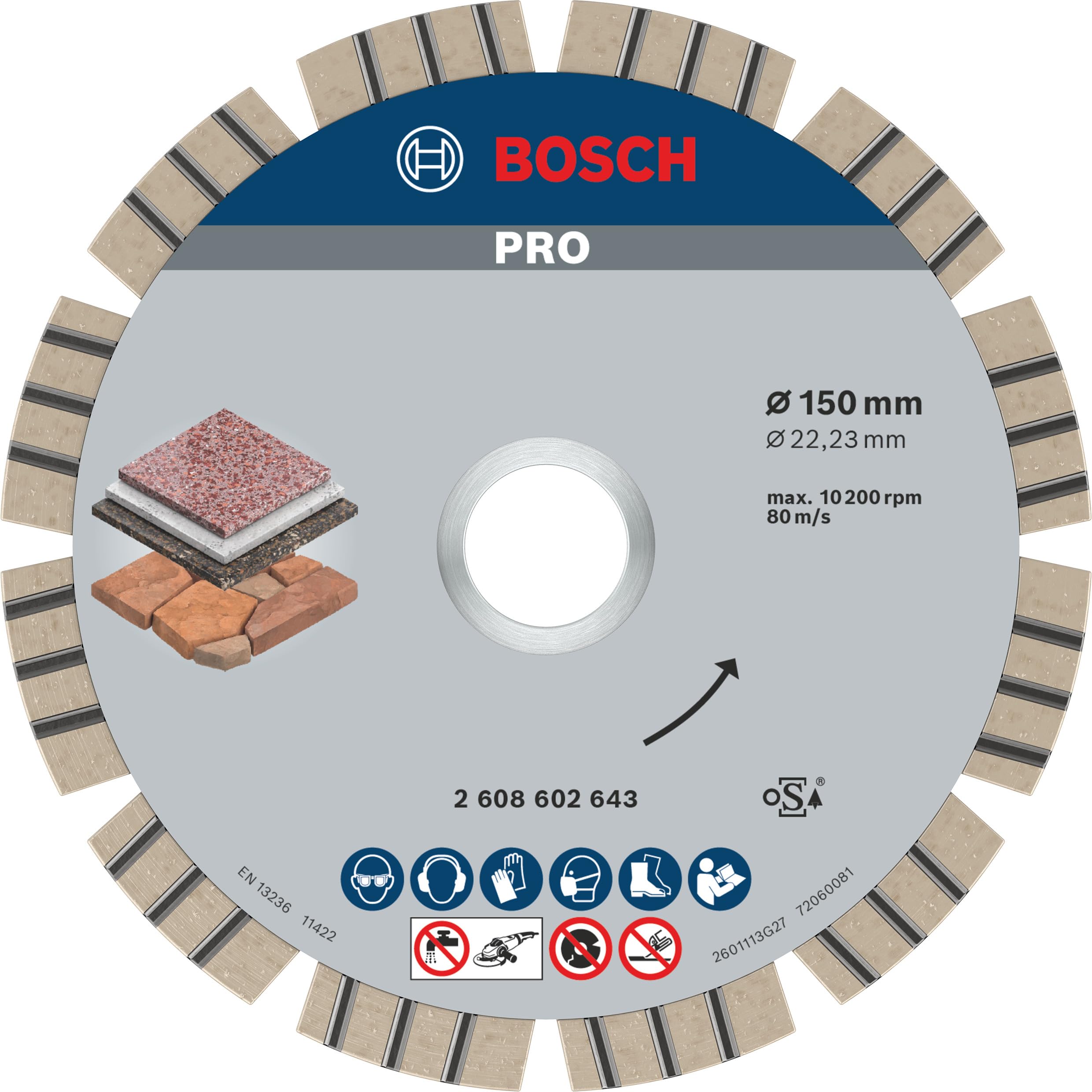 Bosch Disque à tronçonner diamant Best for Stone