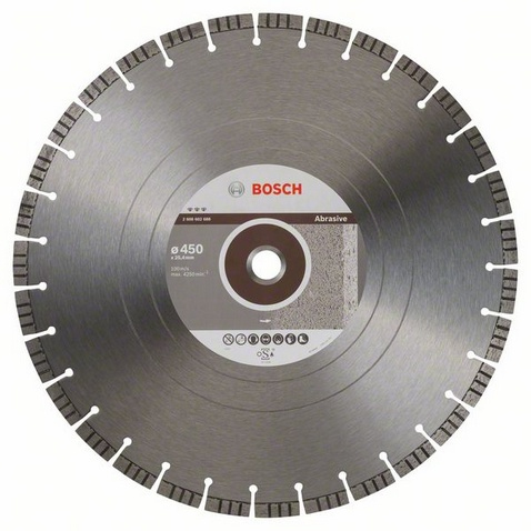 Bosch Disque à tronçonner diamanté Meilleur pour abrasif 450 x 25,40 x 3,6 x 12 mm