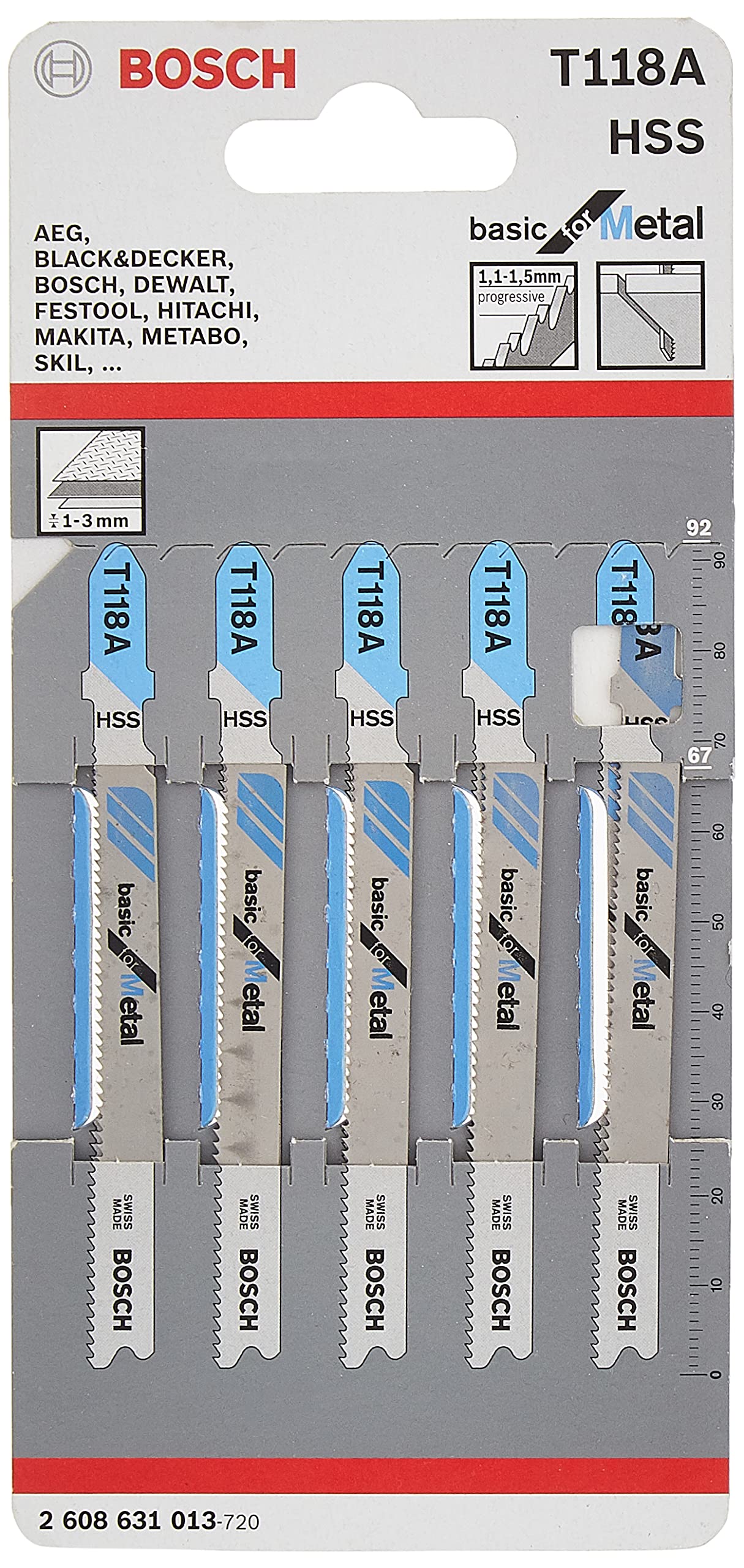 Bosch Stichsägeblatt T 121 AF Speed for Metal