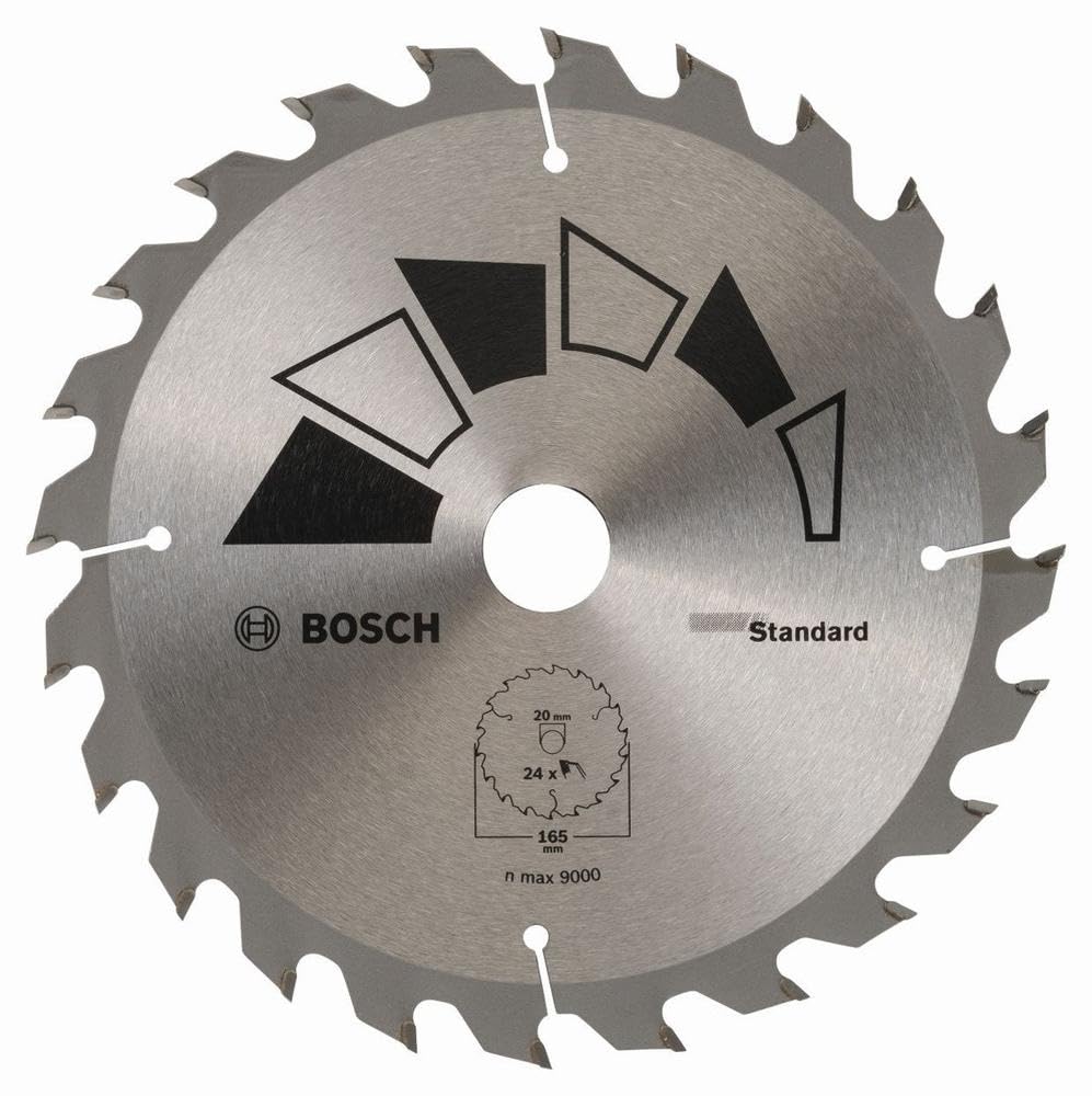 Bosch Professional 2609256B55 Standard Lame de scie circulaire 24 dents carbure Diamètre 165 mm