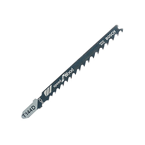 Bosch Lame de scie sauteuse T droite grossière dents rectifiées aiguisées  Bois, lot de 2