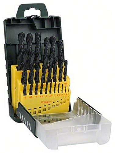 Bosch Forets à métaux HSS-R, set de 25 pièces