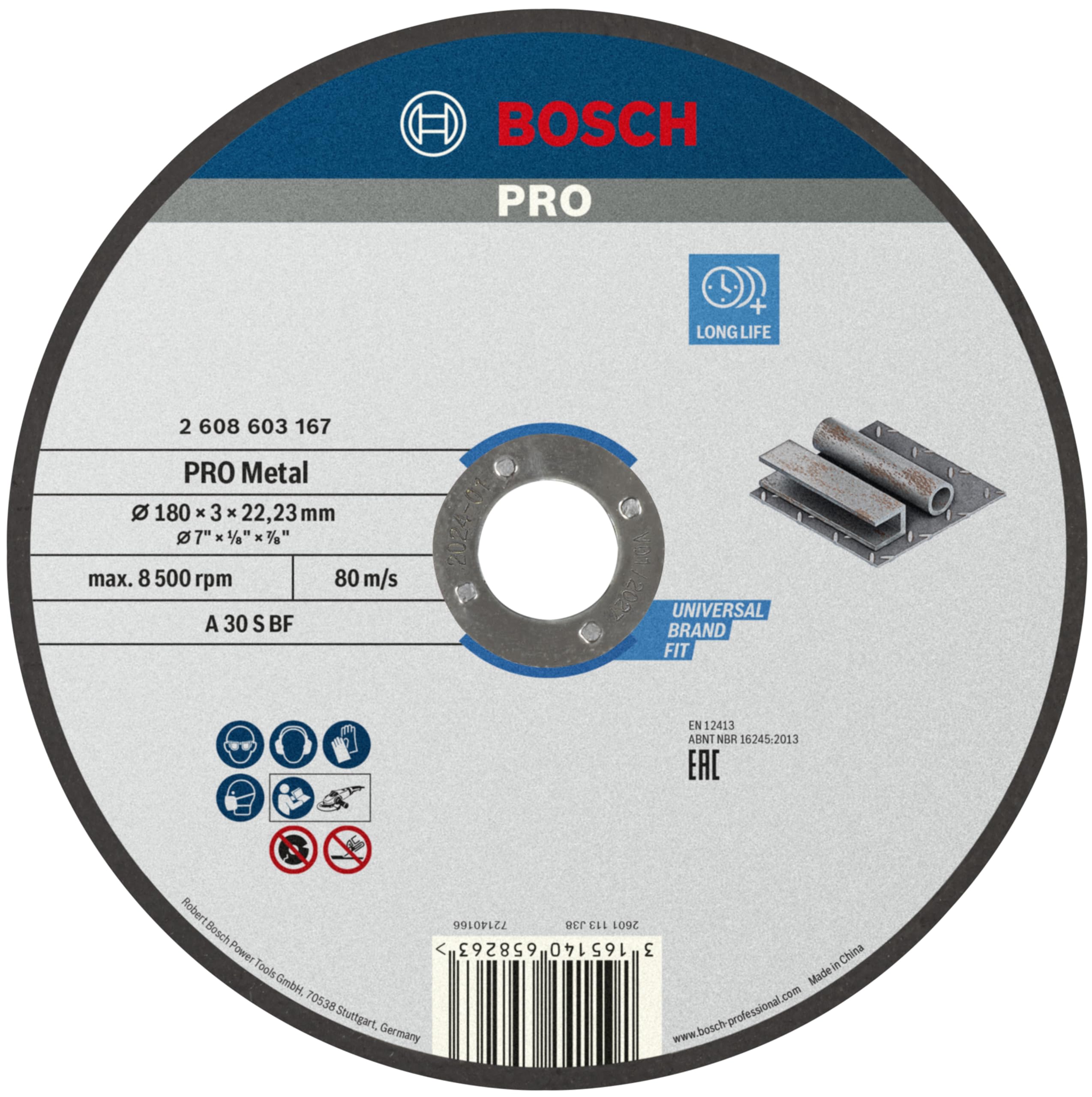 Bosch Professional Bosch 2608603167 Disque à Tronçonner