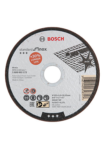 Bosch Disque à tronçonner inox 125x1,6x22mm