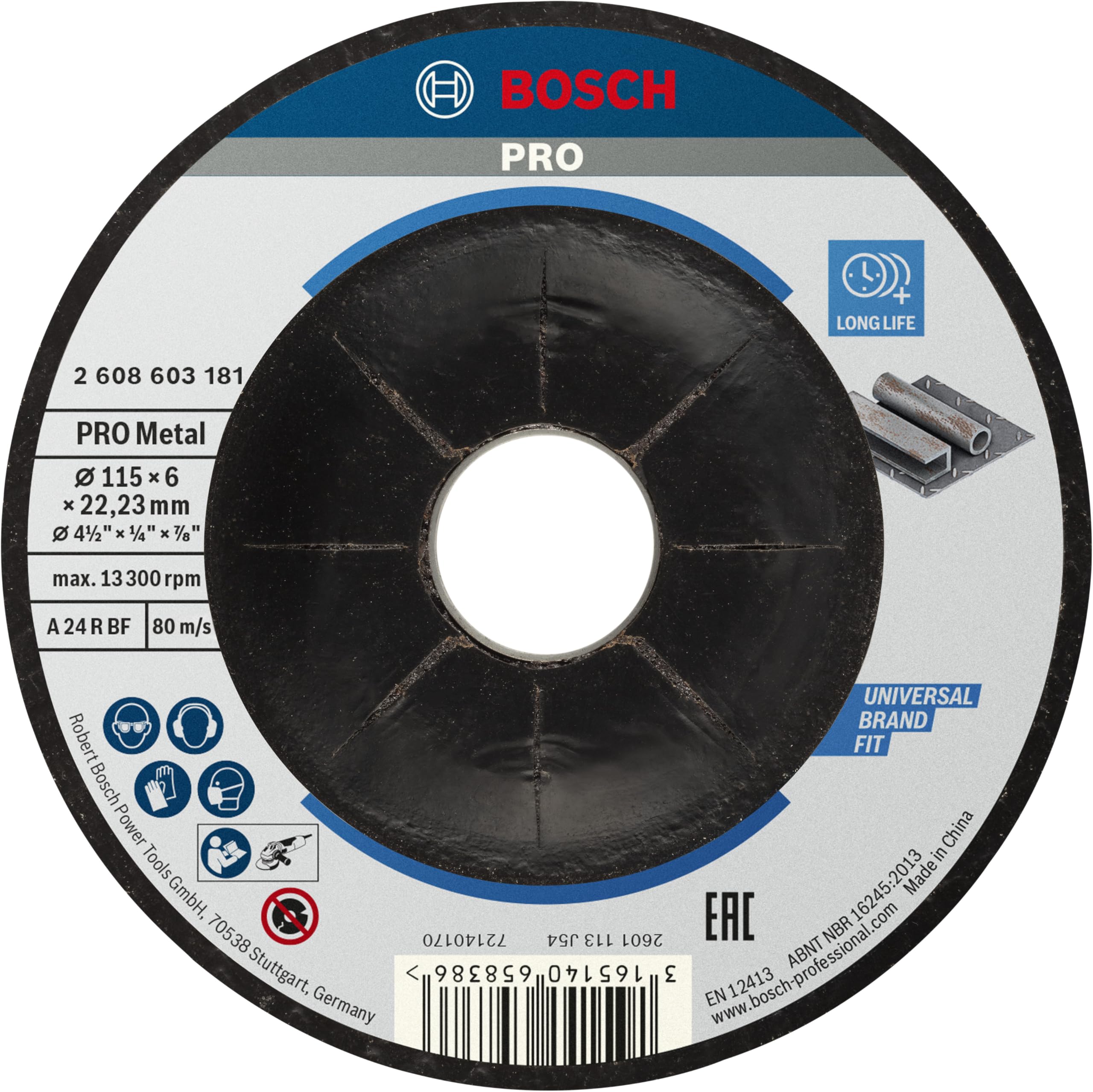 Bosch Professional 2608603181 Meule à ébarber pour métal coudés