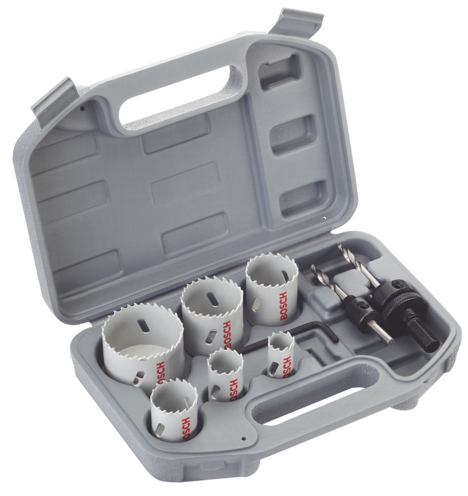 Bosch Coffret de 9 scies trépans HSS bimétal pour électricien 20-68 mm