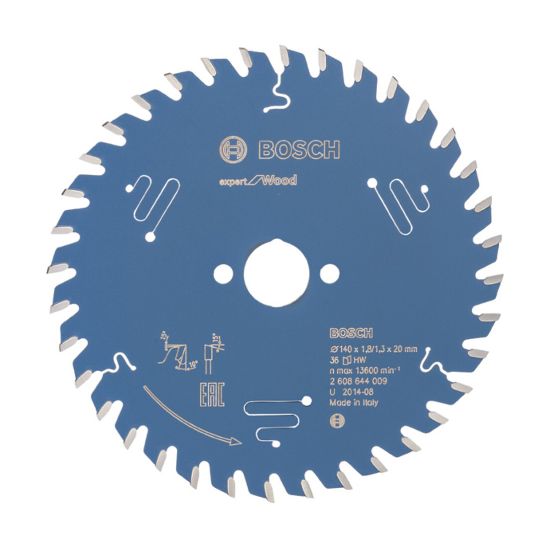 Bosch Lame p. scie circulaire Expert for Wood D. ext. 140 mm nbre. de dents 36 WZ perç