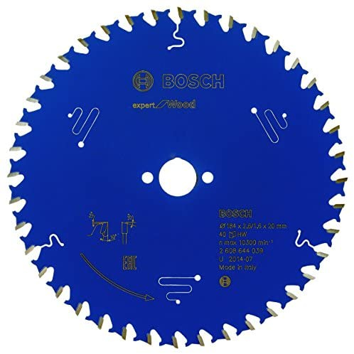 Bosch Lame de scie circulaire Expert pour bois 184 x 20 x 2,6 mm 40