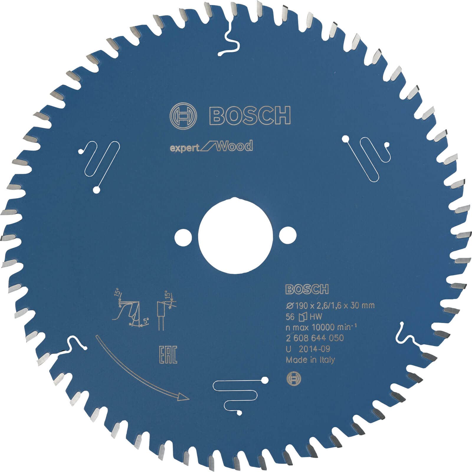 Bosch Lame scie circulaire pour bois 190X30X2.6mm