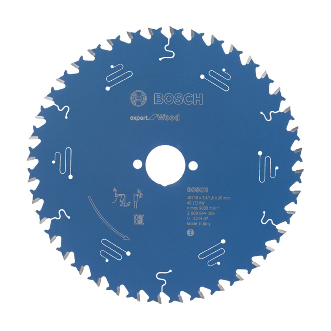 Bosch Lame p. scie circulaire Expert for Wood D. ext. 210 mm nbre. de dents 40 WZ perç