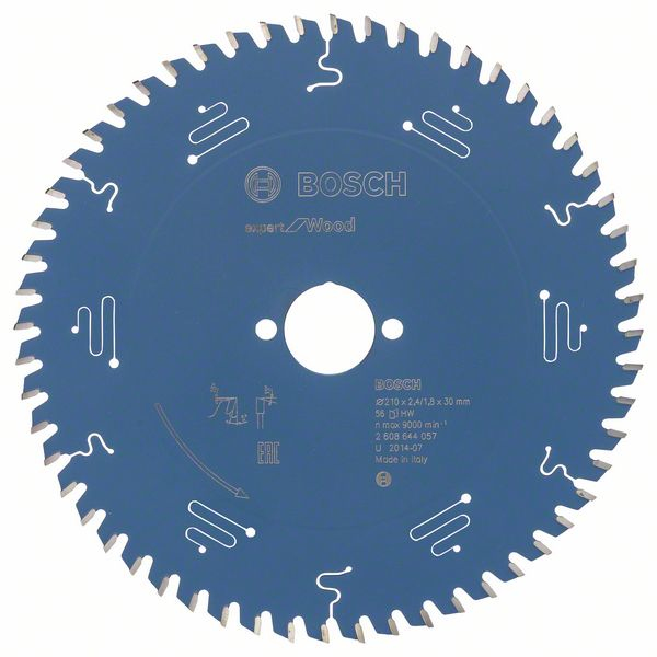 Bosch Lame de scie circulaire Expert pour bois 210 x 30 x 2,4 mm 56