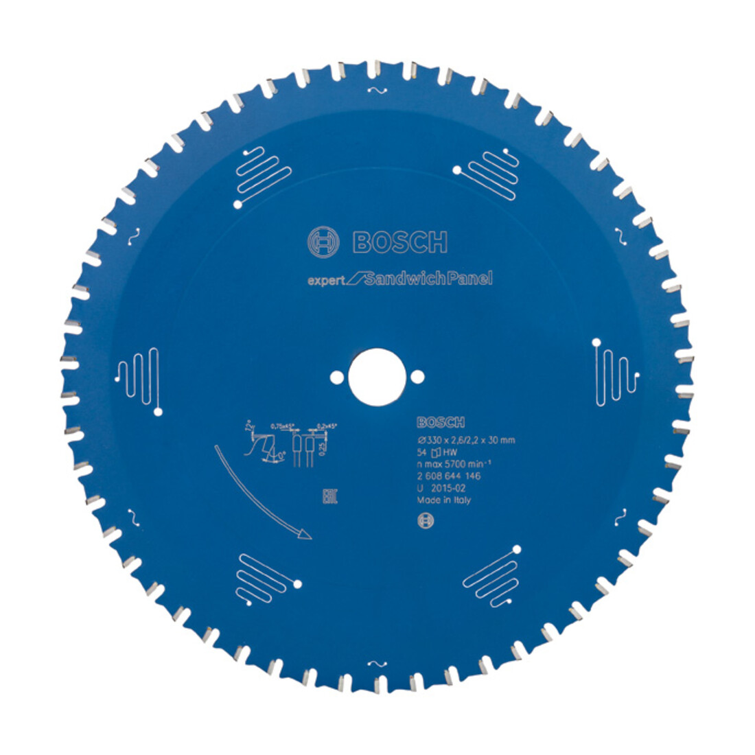 Bosch Lame de scie circulaire Expert pour panneaux sandwich 330 x 30 x 2,6 mm 54
