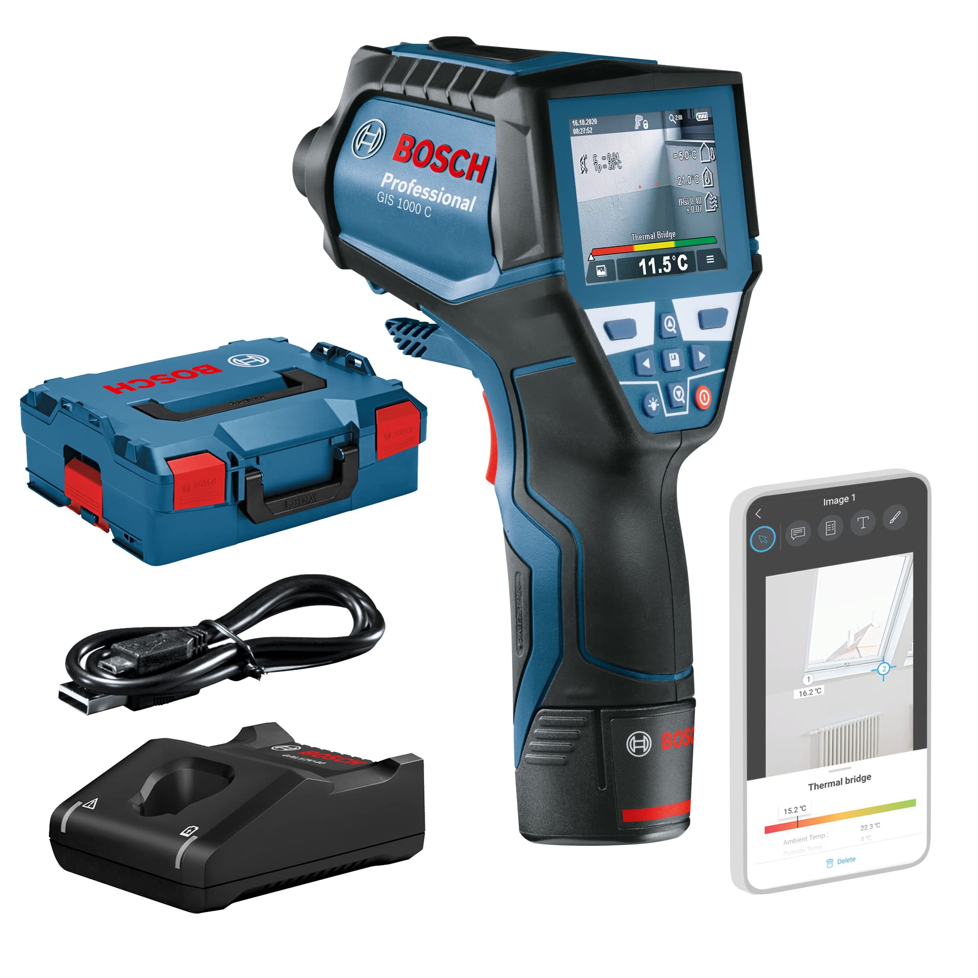 Bosch Thermodetektor GIS 1000 C Professional L-Boxx