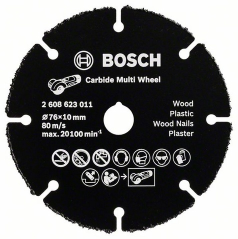 Bosch Disque à tronçonner D.76mm Carbide Multi Wheel