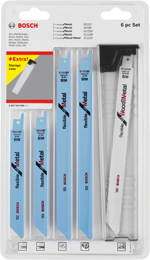Bosch Säbelsägeblatt-Satz Wood and Metal