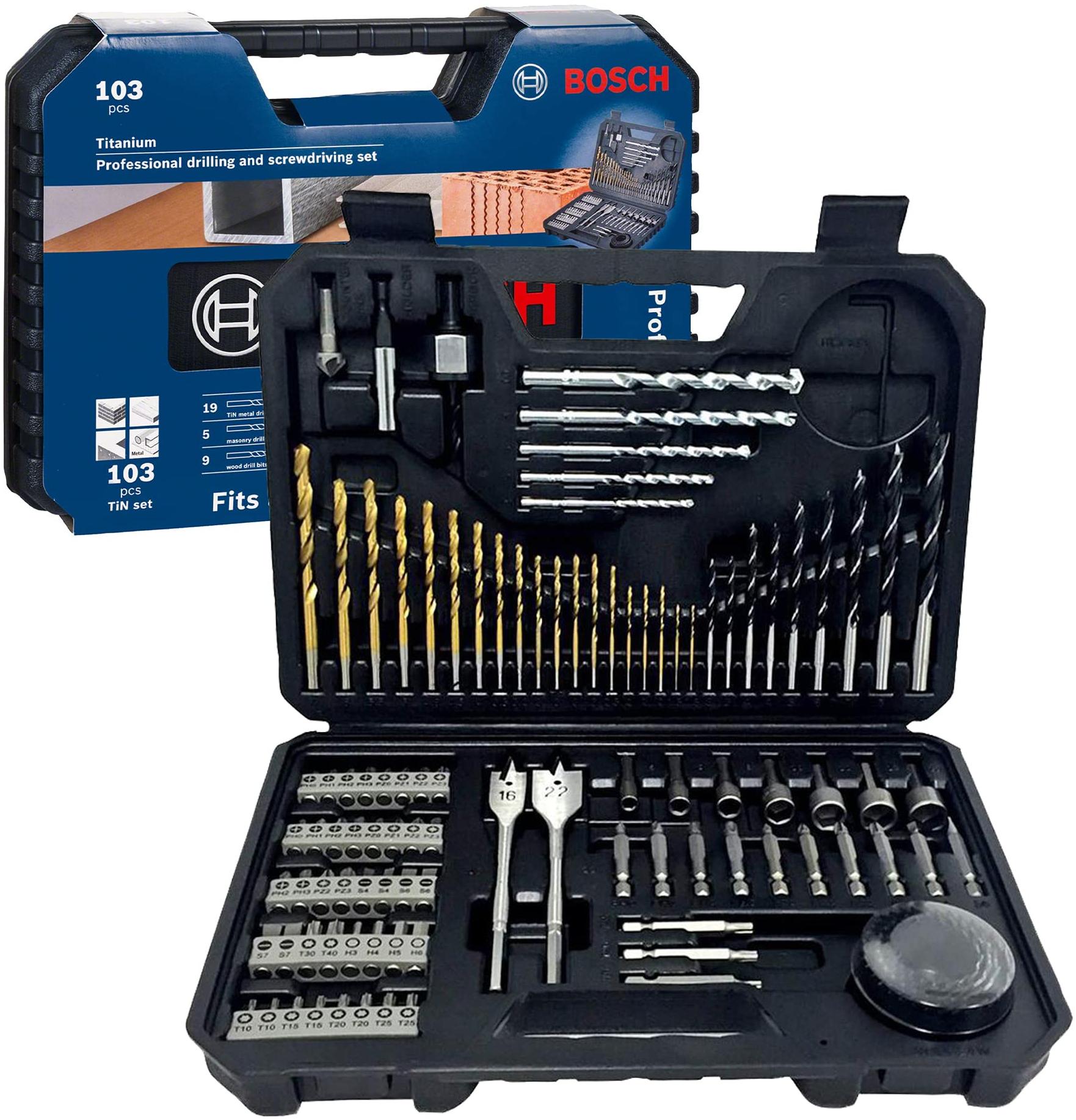 Bosch Coffret assortiment forets et embouts perçage vissage (103 pcs)
