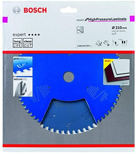 Bosch Lame de scie circulaire Expert pour stratifié haute pression 210 x 30 x 2,8 mm 60