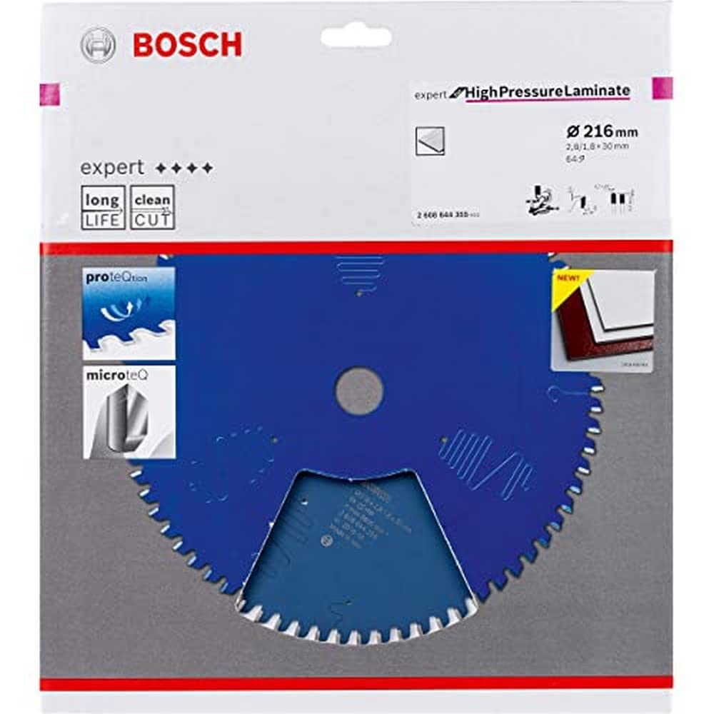 Bosch Professional Lame de scie circulaire Expert for High-Pressure Laminate (pour laminé haute pression, 216 x 30 x 2,8 mm, accessoire de scie circulaire)